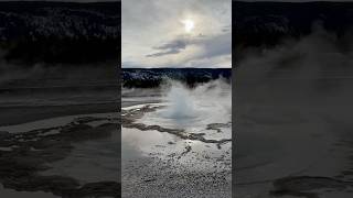 Yellowstone Geyser in Slow Motion #yellowstonenationalpark #spring #nature