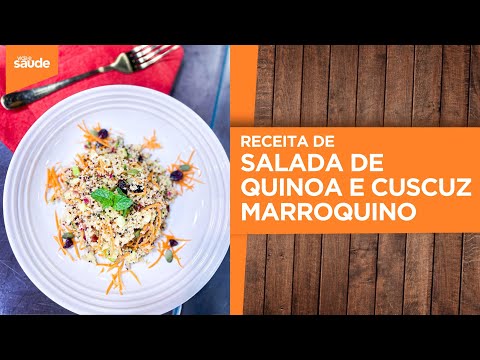 Receita: Salada de quinoa e cuscuz marroquino (03/02/25)