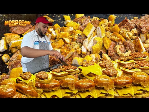 !واو!🔥 أجي تشوف 😲 كيفاش كيتقاد أكل الشوارع 🍔 لي كيحمق المغاربة ! 🇲🇦