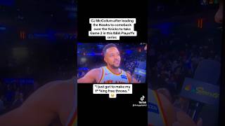 CJ McCollum after leading the Hawks Game 2 comeback on the Knicks: “I got to make my f**king FTs”