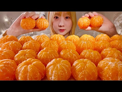 ASMR Mandarin Orange【Mukbang/ Eating Sounds】【English subtitles】