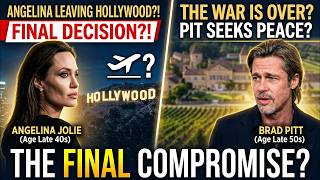 Angelina Jolie ESCAPES Los Angeles | Brad Pitt Feud Finally Ending?