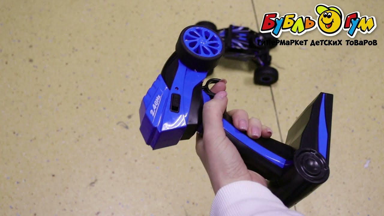 Джип Rock Crawler р/у синий 1:18  - видео