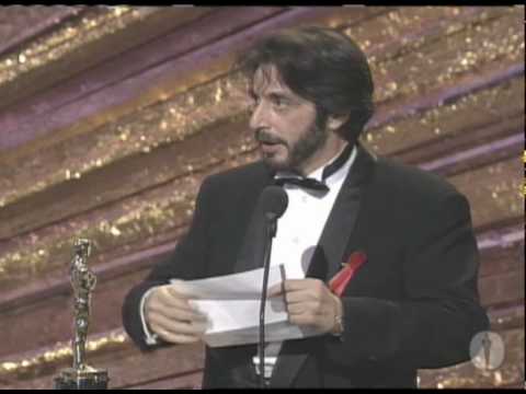 Al Pacino Wins Best Actor: 1993 Oscars