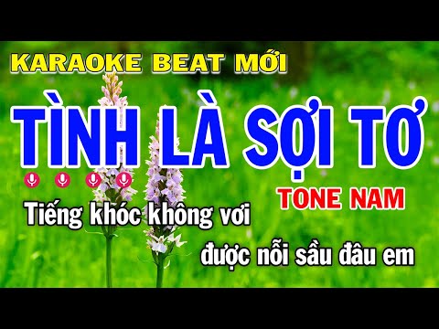 Karaoke Tình Là Sợi Tơ Tone Nam ( Bm ) Nhạc Sống | Công Minh Organ