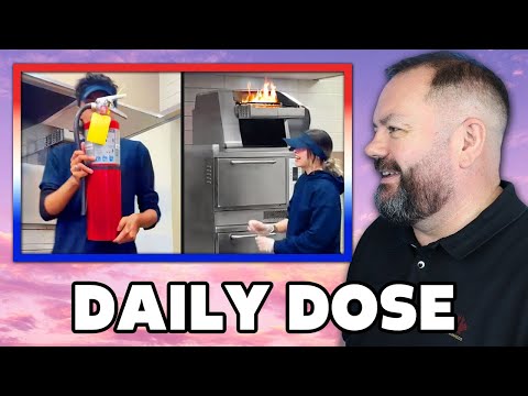 Customer Saves Employees from Fire REACTION | OFFICE BLOKES REACT!!