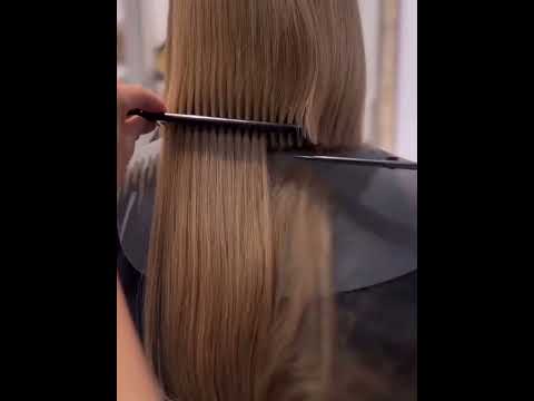Straight Hair Cut with Professional Touch #treanding #hairstyle @LuxyHair @TipsforClips♥️