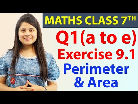 Q 1(a to e), Ex 9.1 - Perimeter & Area - Chapter 9, Maths Class 7th - NCERT, CBSE