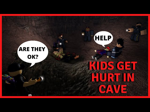 KIDS GETS HURT IN THE CAVE!! ER:LC Roleplay