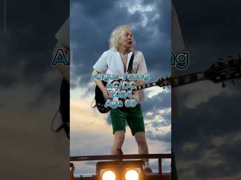 Angus Young than and now #rock  #acdc