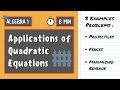 Solving Real-World Applications of Quadratic Equations