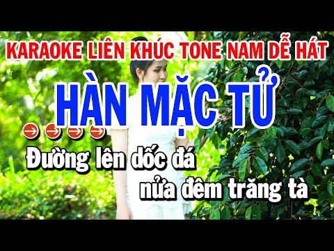 Liên Khúc Karaoke Nhạc Sống Tone Nam | Hàn Mặc Tử