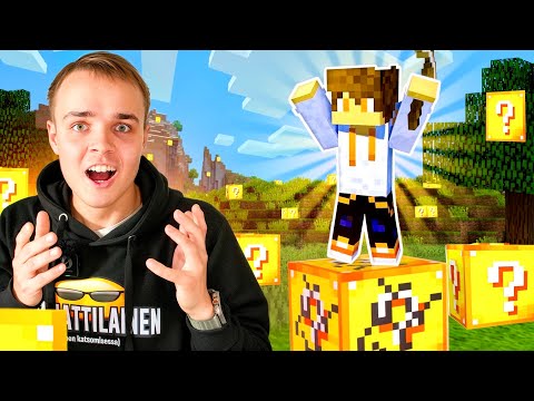 Löydettiin LUCKY BLOCKEJA Minecraftissa! ✨