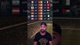 بعد هذه النتائج الكارثية.. هل ظلمنا مقارنة المنتخبات العربية بالمغرب 🇲🇦؟