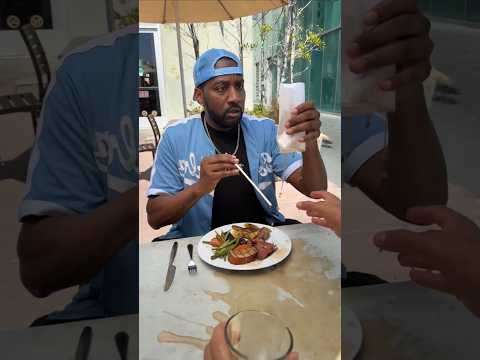 In this restaurant... everything was given to this guy on paper 😱