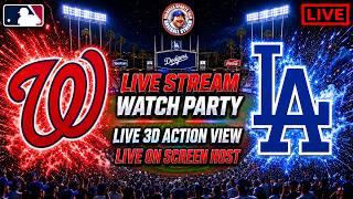 ⚾Los Angeles Dodgers vs Washington Nationals 🔴 LIVE 🔴 MLB Watch Party & Live Game Reaction