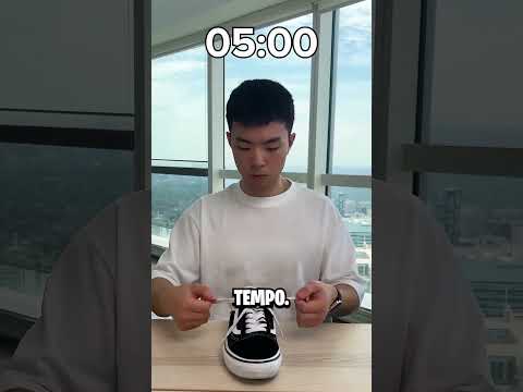 Como amarrar um cadarço em 1 segundo 😨