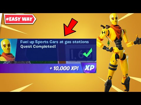 How to EASILY Fuel up Sports Cars at gas stations Fortnite | #UsecodeHNP7 | HUNT N PLAY | #fortnite