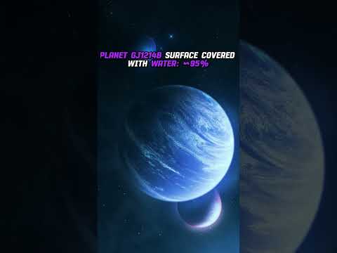 Earth’s surface is 70% water, but there are exoplanets, such as GJ1214B 95% water#shorts#exoplanets