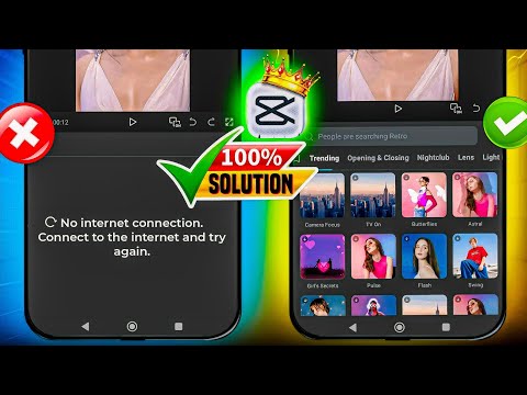 100% SOLVED✅ Capcut No Internet Connection Problem Kaise Solve Karen⁉️ Capcut No Internet Problem
