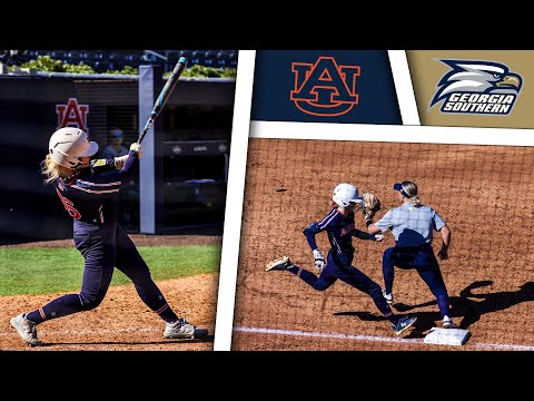 Auburn Softball Defeats Georgia Southern 8-3