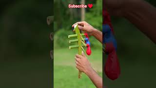 DIY bamboo creation with new three colours balloon and detepalm #bamboo #bamboodecor #bamboopoles