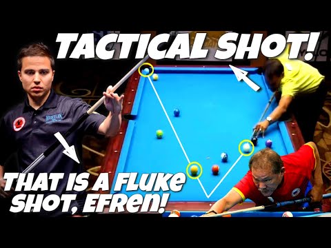 NO ONE BELIEVES THAT EFREN REYES CAN PULLS OFF IMPOSSIBLE KICK COMBO SHOT AND WIN THE MATCH