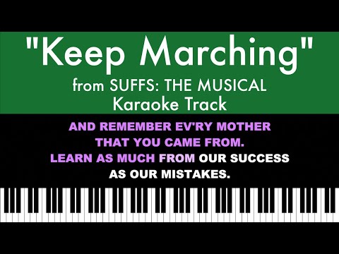 “Keep Marching” from Suffs: The Musical – Karaoke Track with Lyrics on Screen