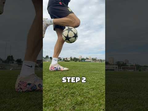Knee rainbow flick tutorial😬😎 #football #soccer #futbol  #skills #footballskills #shorts