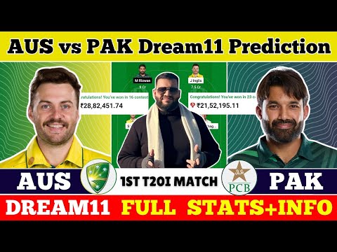 AUS vs PAK Dream11 Prediction|AUS vs PAK Dream11|AUS vs PAK Dream11 Team|