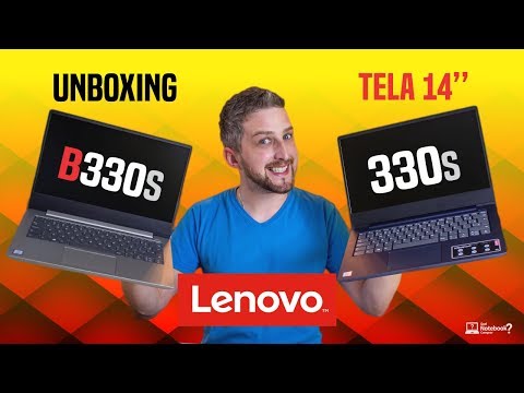 (PORTUGUESE) Unboxing Notebooks Lenovo tela 14” polegadas Ideapad 330s e B330s (corporativo) Primeiras impressões
