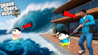 GTA 5 : Franklin Survived Biggest Tsunami In Los Santos In GTA 5  || JSS GAMER