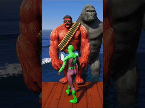 GTA 5 Epic Water Ragdolls | Spider-Man Jumps / Fails  SpiderMan vs Minions & Hulk #shortsfeed