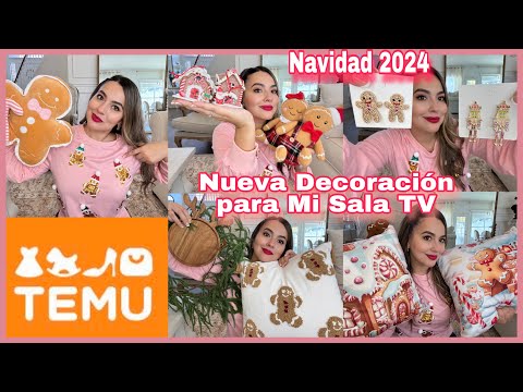 COMPRAS NAVIDEÑAS🎄TEMU, PARA DECORAR MI SALA TV