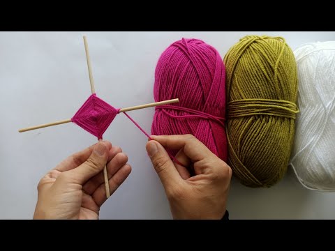 Çöp Şiş ve Yün İple Yapılabilecek Süper Fikir / KENDİN YAP