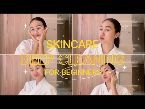 Skincare Deep Cleaning for beginners  วิธีรักษาสิว 🪞ให้ดูหน้