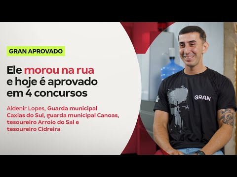 Ele morou na rua e hoje é aprovado em 4 concursos