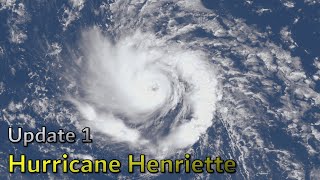 Henriette rapidly intensifies into a hurricane north of Hawaii