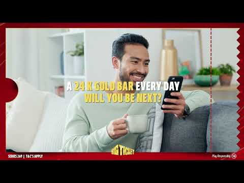 The Biggest Grand Prize Ever Is Here Mega Cash AED 25 Million and Pure 24K Gold Bar!