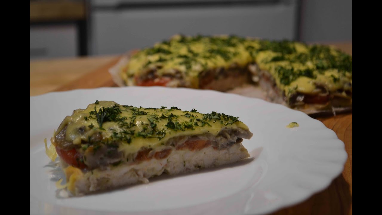 Запеканка куриная с грибами - CASSEROLE of chicken with mushrooms