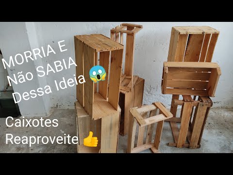 DIY DO LIXO AO LUXO - 2 IDEIAS INCRÍVEIS COM CAIXOTES DE FEIRA, FAÇA VOCÊ MESMO