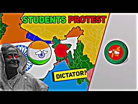 [BANGLADESH QUOTA PROTEST 2024]⚠️🇧🇩☠️ In Nutshell || DICTATOR SHEIKH HASINA?!🥵💥 #countryballs