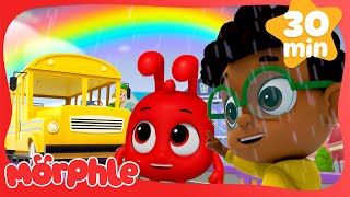 Rainbows, Yellow Buses & Fun with Friends! | 30 Min of Morphle Magic Pet Cartoons for Kids