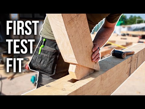OAK FRAME BUILT - Chain Mortiser Time!