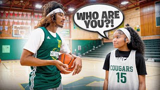 I SNUCK INTO A GIRLS HIGH SCHOOL BASKETBALL TRYOUT & GOT CAUGHT!