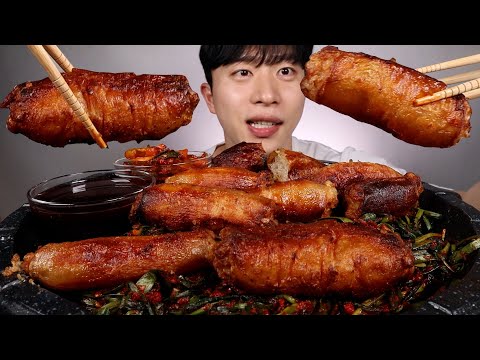 안녕하세요 조해웅입니답..ㅎ 빠삭한 통대창 제대로 먹어보겠습니다!!!부추양념 먹방 ASMR MUKBANG Grilled Beef Large Intestines EATING SHOW