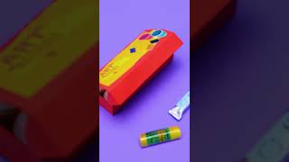 Doll-Sized Art Supplies! Tiny, Adorable & Fun 😍✂️ #miniature #diy #shorts