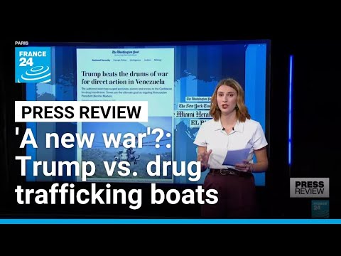 YouTube video thumbnail: 'A New War'?: Papers Discuss Trump's 'Armed Conflict' With Drug Trafficking Boats