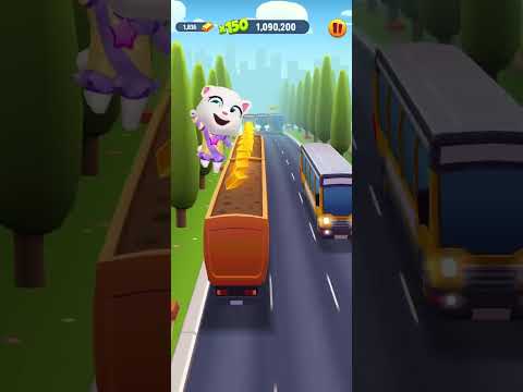 Talking Tom Gold Run - TALKING ANGELA FUNNY - TOM FUNNY GAMEPLAY MOBILE