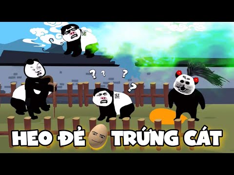 GẤU HÀI HƯỚC - Phần 147: Heo Đẻ Trứng Cát | Phim hoạt hình gấu trúc trung quốc meme siêu buồn cười